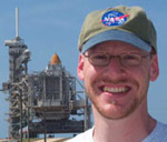 Image of Phil Plait and Space shuttle