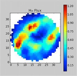 Halpha emission map
from SAMI