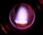 Material plasma discharge.