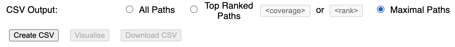 select top-ranked paths