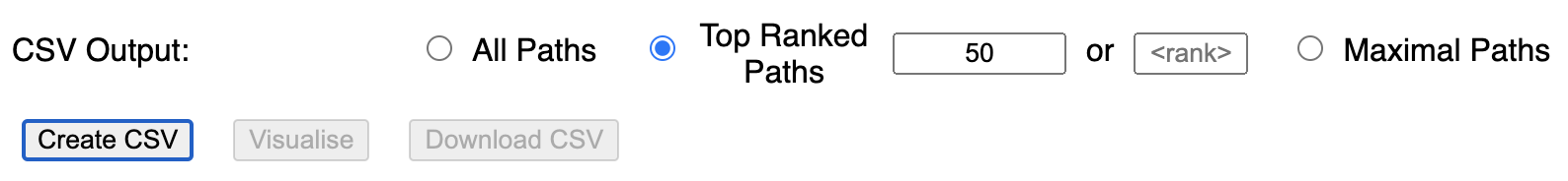 select top-ranked paths