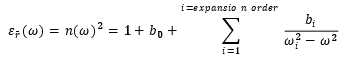 relative permittivity omega